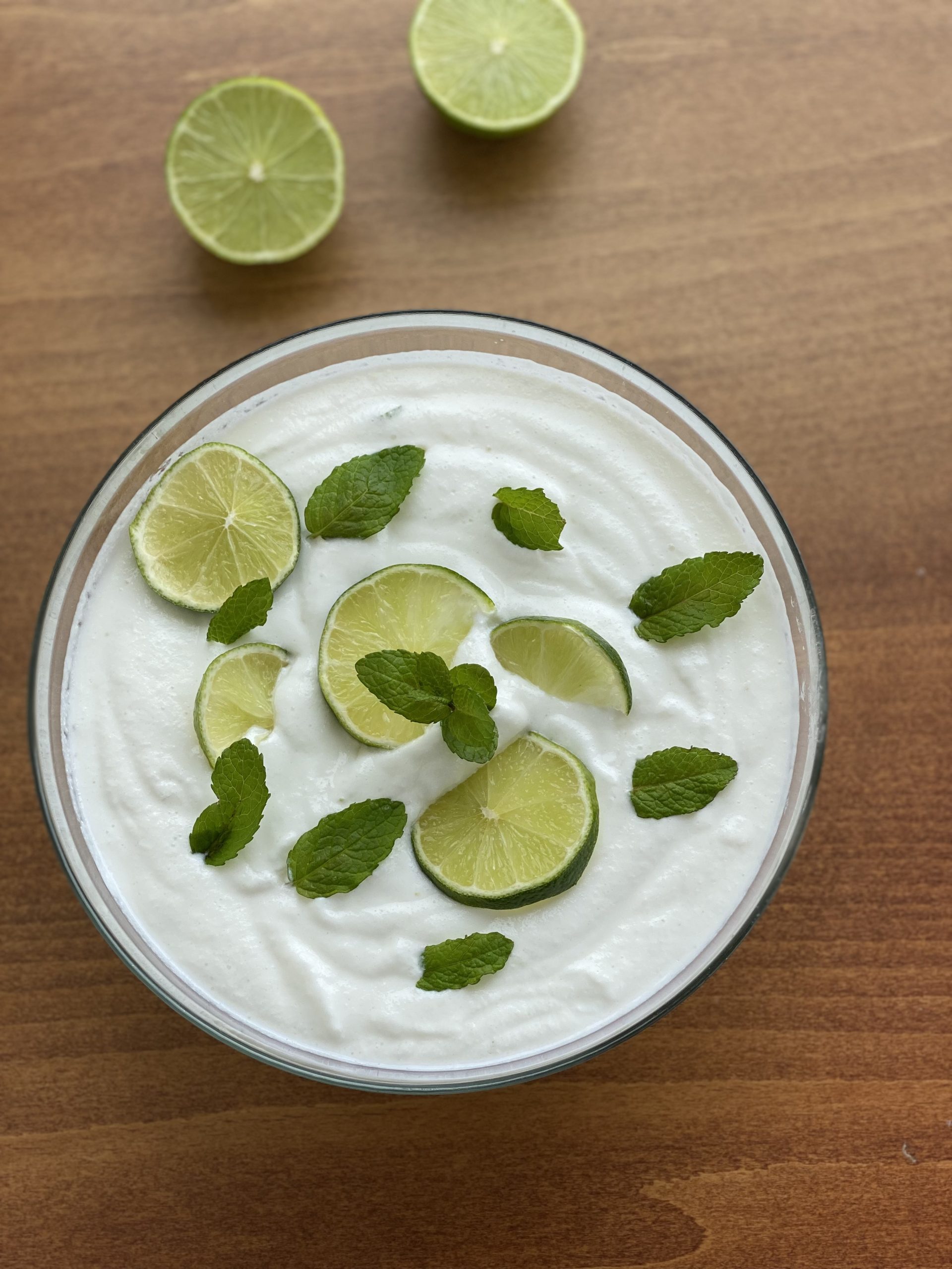 lime mousse with yogurt