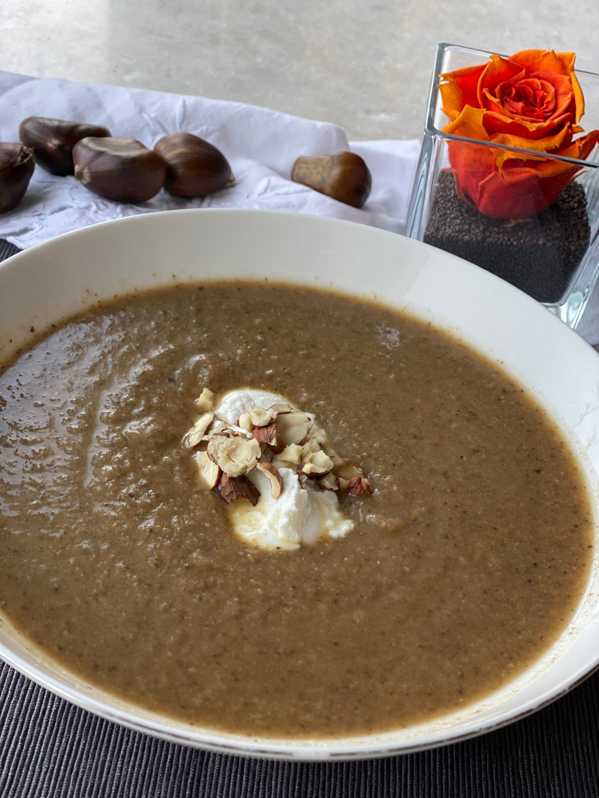 chestnut and sweet potato soup